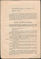 1907 Marosvásárhely, Maros-Torda Vármegyei Független Autonóm Párt Emlékirata, 11p - Non Classés
