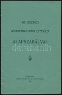 1909 Az Országos Gőzkazánvizsgáló Egyesület Alapszabályai 16p. - Sin Clasificación
