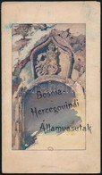 Cca 1910 Bosnia-Hercegovinai Államvasutak Képes és Térképes Reklám Kiadvány. Bp.,Légrády-ny., Kihajtható, Kisebb Szakadá - Non Classés