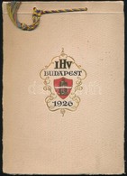 1926 Budapesti Szállodások és Vendéglősök Ipartestülete által A Nemzetközi Közgyűlésre Készített Képes Füzet Budapest Lá - Non Classés