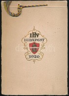1926 Budapesti Szállodások és Vendéglősök Ipartestülete által A Nemzetközi Közgyűlésre Készített Képes Füzet Budapest Lá - Non Classificati
