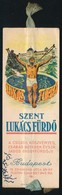 Cca 1930 Szent Lukácsfürdő Könyvjelző 15 Cm - Non Classés