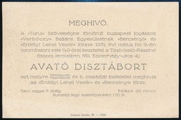 1931 Turul Szövetségbe Tömörült Jogászok Dísztáborába Szóló Meghívó - Non Classificati