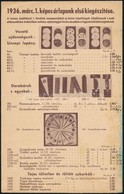 1936 Dreher Kőbányai Serfőzde és Csokoládégyár Csokoládé árlap - Non Classés