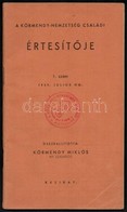 1939 A Körmendy Nemzetség Családi értesítője 32p. + 1933 A Körmendy Család Címereslevél Szövegének Hiteles Másolata. - Non Classificati