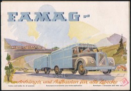 Cca 1940-1950 FAMAG Dingolfing ISAR Német Autógyártó Cég Prospektusa/
Cca 1940-1950 Brochure Of FAMAG Dingolfing ISAR Ge - Non Classificati