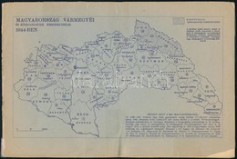 Magyarország Vármegyéi és Közigazgatási Kirendeltségei 1944-ben 24p. Borító Nélkül - Non Classés