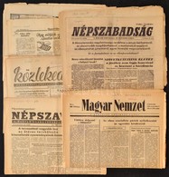 1946-1956 Vegyes újság Tétel, összesen 14 Db, Köztük Magyar Nemzet. Népszabadság, Közlekedés, Vegyes állapotban - Non Classés