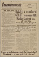 1956 Miskolc, Északmagyarország, 1956. Október. 25. Ingyenes. Rendkívüli Kiadás. Szakadt. - Non Classificati