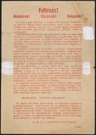 1956 Eger, A Központi Vezetőség által Kiadott Röplap, Ragasztott - Non Classés