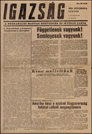 1956 Igazság. Forradalmi Magyar Honvédség és Ifjúság Lapja. I. évf. 8 Sz. 1956. November 2., Szerk.: Obersovszky Gyula.  - Non Classificati