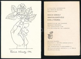 1972-1982 Meghívó Reich Károly Grafikusművész Kiállítására, 2 Db - Non Classificati