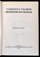 Vázsonyi Vilmos Beszédei és írásai II. Kötet: A Beszédeket, írásokat összegyűjtötte és Korrajzi Bevezetésekkel, Kísérő J - Sin Clasificación