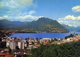 Lugano - Paradiso - Panorama Con Monte Bre - Formato Grande Viaggiata – E 9 - Paradiso
