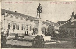 T2/T3 1902 Baja, Bódog Tér, Tóth Kálmán Szobor, Kút. Kiadja Kazal J. (EK) - Ohne Zuordnung
