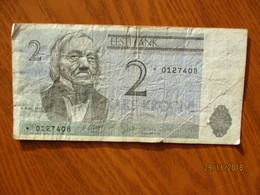 ESTONIA 2 KROONI 1992 REPLACEMENT BANKNOTE WITH STAR   ,  0 - Estonia