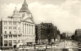 ** T1 Budapest V. Tanács Körút (mai Károly Körút), Anker Palota, Deák Ferenc Tér, Villamos, Gyógyszertár. Képzőművészeti - Non Classificati