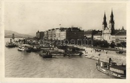 T2 Budapest V. Ferenc József Rakpart, Gőzhajók, Lánchíd - Non Classés