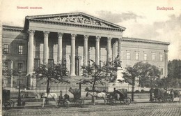 * T2 Budapest VIII. Nemzeti Múzeum, Lovasszekerek. Divald Károly 566-1908 - Non Classés