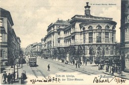 T2/T3 1905 Budapest IX. Üllői úti Klinika A Mária Utca Sarkán, Villamos. Divald Károly 10. Sz. (EK) - Non Classés