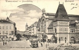 T2/T3 1901 Budapest IX. Vámház Körút, Nádor Szálloda, Kávéház, Gyógyszertár, Villamos (EK) - Non Classés