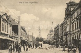 T2 1910 Nagykanizsa, Fő Tér A Felső Templommal, üzletek, Kerékpár, Alt és Böhm üzlete és Saját Kiadása - Non Classés