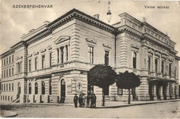 T2/T3 1909 Székesfehérvár, Városi Színház, Mészöly Lajos üzlete (EK) - Non Classés