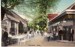 ** T2 Ada Kaleh, Török Bazár, üzlet, Kávéház / Turkish Bazaar, Shops, Café - Képeslapfüzetből / From Postcard Booklet - Non Classés