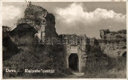 * T2/T3 1938 Déva, Várrom / Ruinele Cetatii / Castle Ruins. Photo Corso - Unclassified