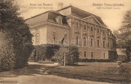 T2 Temesújfalu, Temesvár-Újfalu, Neudorf; Gróf Zselénski Kastély. Edelsheim Lily Grófnőnek Címzett Levél / Schloss / Cas - Non Classificati