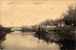 T2/T3 Temesvár, Timisoara; Bega Részlet Kotróhajóval és Híddal, Háttérben A Dohánygyár. W. L. 144. / Bega River With Dre - Non Classés