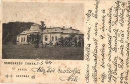 T2/T3 1914 Vetés, Vetis; Somoskeöy Tanya, Kastély. Reizer János Kiadása / Castle (fl) - Non Classés