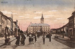 T2/T3 Eperjes, Presov; Fő Utca, Templom, üzletek / Main Street, Church, Shops (EK) - Non Classés