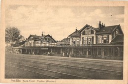 ** T2/T3 Hőlak-Trencsénteplic, Trencianska Teplá-Teplice; Stanica / Vasútállomás / Bahnhof / Railway Station (EK) - Sin Clasificación
