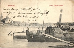 T3 Komárom, Komárnó; Ferenc József Rakpart, MFTR Állóhajó 16 / Quay, Pontoon  (fa) - Sin Clasificación