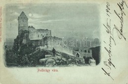 * T2/T3 1900 Kővárhely, Podhradie, Podhrágy; Nagytapolcsány Vára. Platzko Gyula Kiadása / Schloss / Castle / Topolciansk - Non Classés