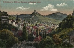 T2/T3 Selmecbánya, Schemnitz, Banská Stiavnica; A Város 1800-ban Egy Acélmetszet Után. Kiadja Joerges / The City In 1800 - Non Classés