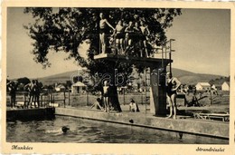 ** T2/T3 Munkács, Mukacheve, Mukacevo; Strand, Fürdőzők. Kiadja Schönfeld Henrik / Swimming Pool, Bathing People (EK) - Zonder Classificatie