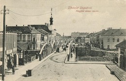 T2/T3 1907 Ungvár, Uzshorod, Uzhorod; Nagyhíd Utca, Híd, üzlet. Kiadja Steinfeld Dezső / Street View, Bridge, Shops (EK) - Non Classés