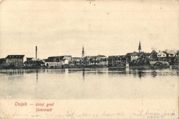 T2/T3 Eszék, Esseg, Osijek; Dolnji Grad / Unterstadt / Látkép, Selzer és Rank Kiadása / General View, Lower Part Of Town - Non Classificati