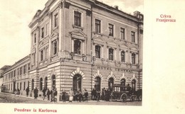 ** T3 Károlyváros, Karlovac; Crkva Franjevaca / Központi Szálloda, Hintó, Ferences Templom. W. L. 530. / Hotel Central,  - Non Classificati