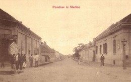 ** T1 Szalatnok, Szlatina, Slatine; Utcakép, üzlet. W. L. 167. / Street View, Shop - Non Classés