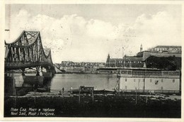 T2 Újvidék, Novi Sad; Folyóparti Látkép A Híddal / River View With Bridge + 1941 Újvidék Visszatért So. Stpl. - Non Classificati