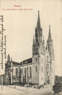 T2/T3 Versec, Werschetz, Vrsac; Római Katolikus Templom. Kiadja Kirchner J. E. özvegye / Röm. Kath. Kirche / Catholic Ch - Non Classificati