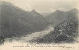 CPA Ligne De NICE à Puget-Théniers Le Pont Charles-Albert Et La Vallée Du Var Chemin De Fer Du Sud De La France Neuve - Ferrocarril - Estación