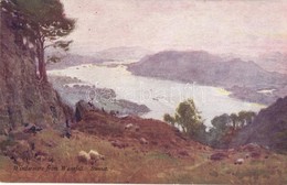 ** T2 The English Lakes. Series No. 7. Windermere From Wansfell. Sunset. / Sheep, Lake - Zonder Classificatie