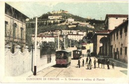 ** T2 Firenze, S. Domenico E Collina Di Fiesole / Street View With Trams - Non Classés