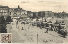 T2 Stockholm, Grand Hotel Och Blasieholmshamnen / Hotel, Port, Street, TCV Card - Zonder Classificatie