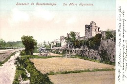 * T2 1904 Constantinople, Istanbul; Les Murs Byzantins / Byzantine Walls, Ruins. Max Fruchtermann No. 1345. - Non Classés