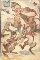 ** T2/T3 Márton L.-féle Cserkészlevelezőlapok Kiadóhivatala / Hungarian Scout Art Postcard S: Márton L. (EK) - Ohne Zuordnung